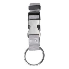 FANCY LIFE 行李箱掛扣帶 灰色 - 旅行收納好幫手 行李箱配件, 2.5 x 16cm