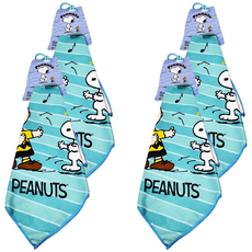 PEANUTS 史努比超細纖維印花擦拭巾 SN804 35 x 35cm, 1入, 4條