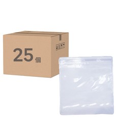 PVC夾鏈收納袋, 11 x 11cm, 25個, 1個