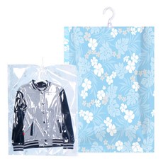 mohe 木暉居家 真空壓縮袋/換季收納袋 2D 藍鑽吊掛袋 中 0.18kg, 1個, 1個