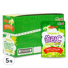 SOLAR-C 維他命C軟糖 青葡萄口味 8包入, 400g, 5盒
