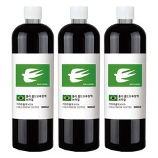 룰리커피 더치커피 콜드브루 커피 원액 브라질, 3개, 1개입, 500ml