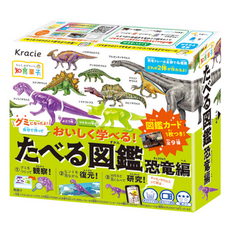 Kracie 葵緹亞 親子DIY食玩 恐龍圖鑑款, 恐龍模型盤4種+圖鑑卡9種, 1盒