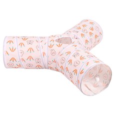 YOGiSSO Y型貓咪隧道 25 x 33 x 80cm, 動物農場款 多色, 1個