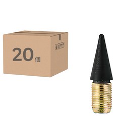永恆鉛筆替換頭 0.5mm筆畫粗度 1.5cm尺寸, 黑色, 20個