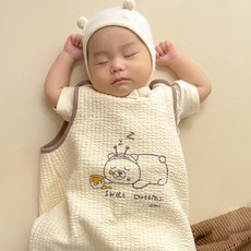 ikii 신생아용 오가닉 스윗드림 수면조끼 베이직