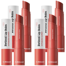 Dr.Different 視黃醇護唇膏, 潤色, 4g, 4個