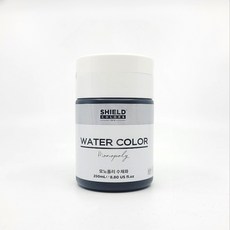 쉴드 모노폴리 수채화물감 검정색, 250ml, 1색
