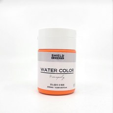 쉴드 수채화물감 주황색, 250ml, 1색