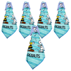 PEANUTS 史努比超細纖維印花擦拭巾 SN804 35 x 35cm,5條, 1入