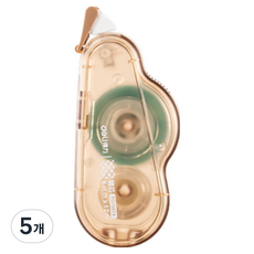 델리 구름 양면 테이프 대용량 6mm x 12m, 옐로우, 5개