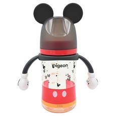 pigeon 貝親 迪士尼母乳實感PPSU奶瓶 M奶嘴 3個月以上, 經典米奇, 240ml, 1個