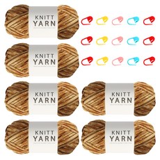 니뜨 허니 벨벳실 100g x 2p + 단수링 5p 세트, 카라멜 + 랜덤 발송, 3세트