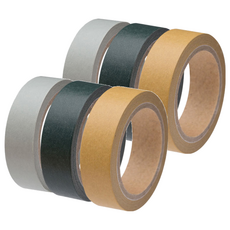 단순생활 마스킹 테이프 3종 세트 15mm x 10m, 크라프트, 그레이, 다크그린, 2세트