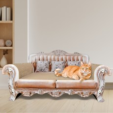 CREAM PET 貓咪公主沙發特大號抓板, 1個, 混合顏色