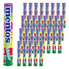 mentos 曼陀珠 彩虹曼陀珠 綜合水果口味, 37.5g, 32條