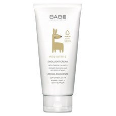 BABE 貝貝實驗室 Pediatric Emollient Cream 舒敏潤膚霜, 含Omega 3, 6和9, 適用於乾燥和易敏肌膚, 200ml, 1條