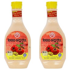 오뚜기 1000아일랜드드레싱, 2개, 500g