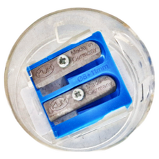 KUM 庫姆 208 K2圓形雙孔削筆器 德國製造, 顏色隨機, 1個