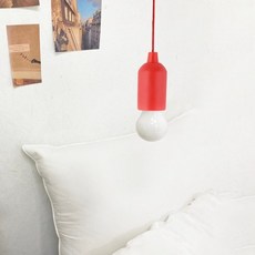 레나에너지 당기는 LED 줄전구 무드등, 레드