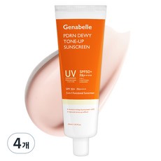 제나벨 PDRN 듀이 톤업 선스크린 SPF50+ PA++++, 40ml, 4개