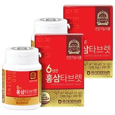 Korean Red Ginseng 六年根紅蔘錠, 2罐
