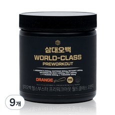 ThreeThingsForFiveHundredKilogram 運動能量補充粉 橘子口味, 9個, 300g