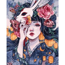 Momoringkeu 成人宅女名畫 DIY 油畫組, Y5822, 1個