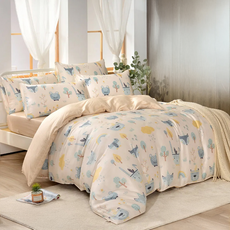 Betrise 貝翠絲 C量能系列 100%奧地利天絲 光淬石墨烯4件式兩用被床包組 雙人