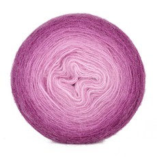 alize Angora Gold系列蠟染漸層編織毛線, 7244 紫色蠟染, 825米