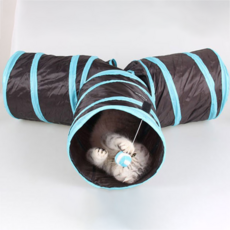 3구 멀티 고양이 터널, 혼합 색상, 1개