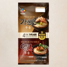 CJ제일제당 가쓰오우동 2인분 + 얼큰우동 2인분 세트, 930.6g, 1세트