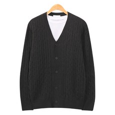 raymon 男款麻花針織開襟衫