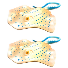 Bandi Toy 軟體動物魟魚人物, 2個