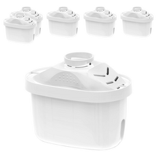 第四代去水垢濾芯 6個, 白色, 1組