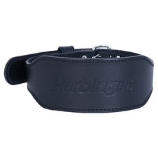 하빈져 프로 레더 헬스 벨트, 블랙, 477g
