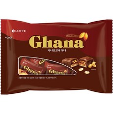 LOTTE 樂天 Ghana 迷你脆心巧克力, 450g, 1包
