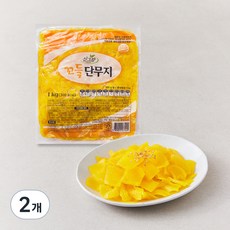 싱그람 꼬들 단무지, 1kg, 2개