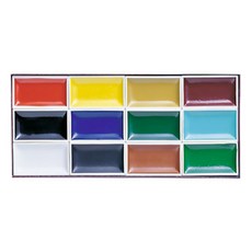 Kailart 鳳凰膠彩畫顏彩組, 12 種顏色