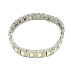 38鍺手鍊 A19 銀+金 21顆, 1個