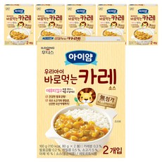 아이얌 우리아이 바로 먹는 소스, 카레, 160g, 6개