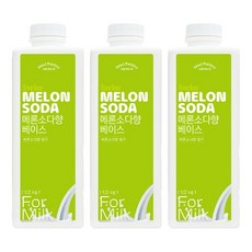 서울팩토리 메론소다향 베이스, 1.2kg, 3개