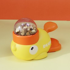 狗狗Nosework鴨子造型藏食玩具, 1個, 黃色的