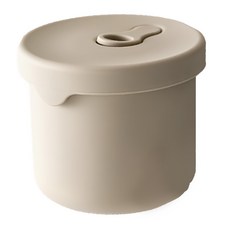 FaSoLa 食品用鉑金矽膠可微波分隔便當盒組 250ml 一般款 灰色, 1個