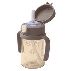 베베락 국내 제조 아이와 PPSU 원터치 빨대컵, 210ml, 1개, 초코