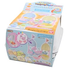 BANDAI 角落小夥伴樂園入浴球/泡澡球 盪鞦韆組合 玩具蛋3個 (各含配件) 附1個公仔, 75g, 1組