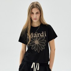 Mardi Mercredi 女款修身花卉棉質T恤