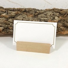 Byjeanne 紙質名牌 90*54mm P125, 40個, 白色