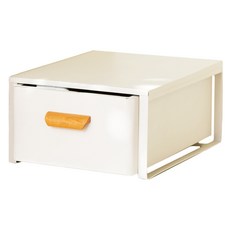 HAPPY LIFE 廚房抽屜式拉籃, 46公分, 30 x 43 x 17cm, 白色, 1個