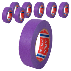iQIHAN Dada 彩色紙膠帶 20mm x 20m, 紫色, 8個